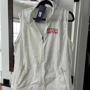 NWT XL Stella Artois pack n go light-weight Charles River Vest